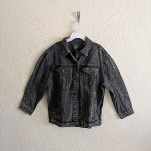Kids Black Denim Jacket